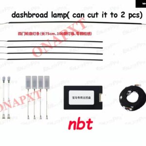 BMW 9 色ネオンアンビエントライト 1 2 3 4 5 6 7 シリーズ 装飾 ムード自動変換 LED ストリップ 2010-2017 - Set 2 nbt