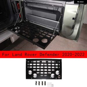 ランドローバー ディフェンダー 110 2004-2024 テールゲート リアドア カーゴ キャリアキャリア 折りたたみ式 収納ラック 合金 - Style A