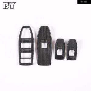 BMW X1 U11 2023 2024 窓ガラス昇降ボタンフレームトリム ステッカー - Black Wood Grain