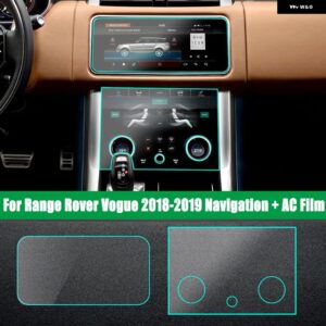 ランドローバー レンジローバー スポーツ ヴォーグ 2018 ヴェラール 17-19 車集中 制御 ナビゲーション フィルム エアコン TPU プロテクター フィルム - 6