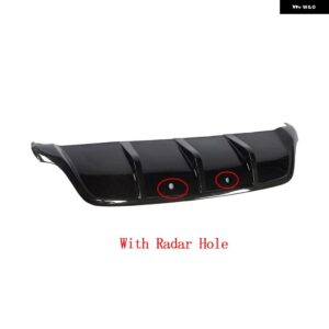 BMW カーボン/FRP ブラックリアバンパー リップディフューザー E71 X6 2008-2014 排気ディフューザー スポイラー - Carbon With Hole