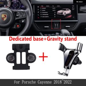 ポルシェ スペシャル車用携帯電話ホルダー カイエン PO536 GTS ターボ S 2018-22 携帯電話スタンド - Type B