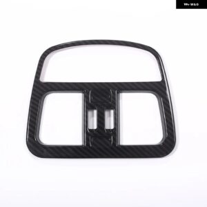 マセラティ 1個 マセラティレヴァンテ 2016 2017 ABS カーボンリアエアコンアウトレットベントフレームカバー トリム - carbon fiber