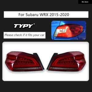 スバル 典型ライト WRX 2015-2020 テールライト LED プロジェクター テールランプ デイタイム ランニングライト自動車 - Red clear