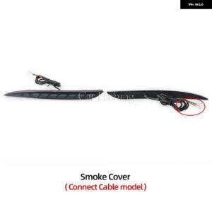 テスラ 2個 モデル Y 2019-23 リア フォグランプ ブレーキライト ダイナミック ウィンカーリフレクター LED バンパー ライト - Smok B Connect Cable