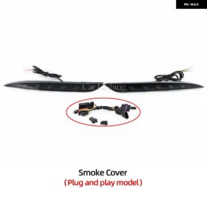 テスラ 2個 モデル Y 2019-23 リア フォグランプ ブレーキライト ダイナミック ウィンカーリフレクター LED バンパー ライト - Smok A Plug and Play