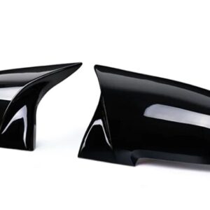 BMW 2個 バックミラーカバー キャップカーボンブラック シリーズ 1 2 3 4 X M 220I 328I 420I F20 F21 F22 F23 F30 F32 F33 F36 X1 - Bright Black