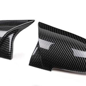 BMW 2個 バックミラーカバー キャップカーボンブラック シリーズ 1 2 3 4 X M 220I 328I 420I F20 F21 F22 F23 F30 F32 F33 F36 X1 - Carbon fiber pattern