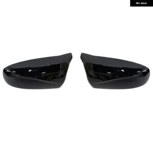 BMW 2個 バックビューエクセレントサイドウイング明黒カーボンパターンミラーカバー キャップ X5 E70 X6 E71 2008-2013 - Bright Black