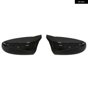 BMW 2個 バックビューエクセレントサイドウイング明黒カーボンパターンミラーカバー キャップ X5 E70 X6 E71 2008-2013 - Carbon fiber pattern
