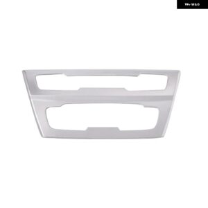 BMW 4 スタイルカーセンターコンソール CD パネル 装飾 カバー フレームトリム ステッカー X1 F48 X2 F47 2016-2022 自動車 - Silver