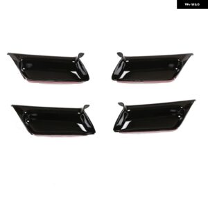 ランドローバー 4個 ABS インテリア ドアハンドルプルカバー フリーランダー 2 2007-2015 カー インテリア - Glossy black