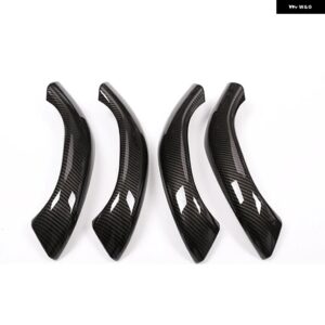BMW 4個 ABS カーボン X1 F48 2016-2019 車内ドアハンドルトリムカバー X2 F47 2018 2019 - carbon fiber