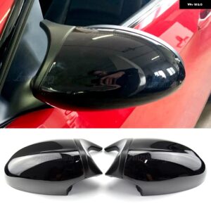 BMW カーボンサイドウイングミラーカバー 1 3 シリーズ E82 E88 2007 -2009 E90 E87 E91 E93 E81 E92 ブラックリアビューキャップ - Bright Black