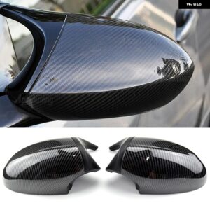 BMW カーボンサイドウイングミラーカバー 1 3 シリーズ E82 E88 2007 -2009 E90 E87 E91 E93 E81 E92 ブラックリアビューキャップ - Carbon fibre