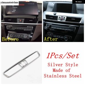 BMW X1 F48 2016-2021/X2 F39 2018-2021 ウィンドウリフト ヘッドライト ボタンリアエアベント ダッシュボード ACコンセントカバー トリム - Model E