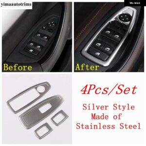 BMW X1 F48 2016-2021/X2 F39 2018-2021 ウィンドウリフト ヘッドライト ボタンリアエアベント ダッシュボード ACコンセントカバー トリム - Model A