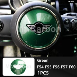 BMW ステアリングホイール センター 装飾 カバー ミニクーパー S カントリーマン F54 F55 F56 F57 F60 カー インテリア スタイリング - Green