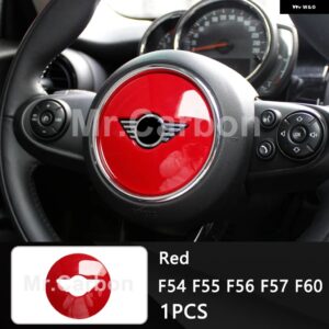 BMW ステアリングホイール センター 装飾 カバー ミニクーパー S カントリーマン F54 F55 F56 F57 F60 カー インテリア スタイリング - red