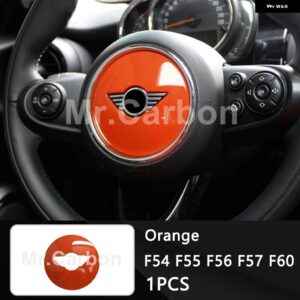 BMW ステアリングホイール センター 装飾 カバー ミニクーパー S カントリーマン F54 F55 F56 F57 F60 カー インテリア スタイリング - Orange