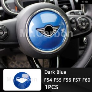 BMW ステアリングホイール センター 装飾 カバー ミニクーパー S カントリーマン F54 F55 F56 F57 F60 カー インテリア スタイリング - Dark blue