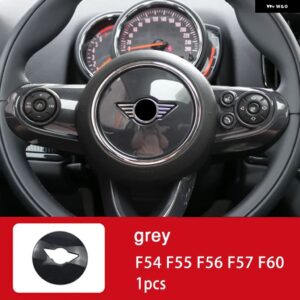 BMW ステアリングホイール センター 装飾 カバー ミニクーパー S カントリーマン F54 F55 F56 F57 F60 カー インテリア スタイリング - Grey