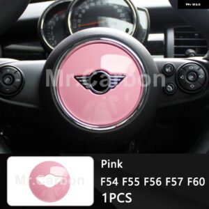 BMW ステアリングホイール センター 装飾 カバー ミニクーパー S カントリーマン F54 F55 F56 F57 F60 カー インテリア スタイリング - Pink