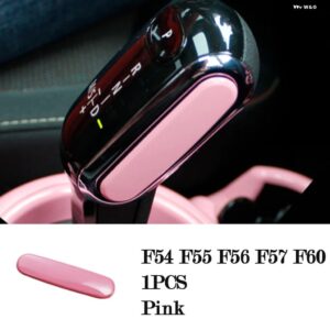 BMW カーギアスティックヘッド 装飾 カバー ミニクーパー S F54 F55 F56 F57 F60 クラブマン インテリア ステッカー - Pink