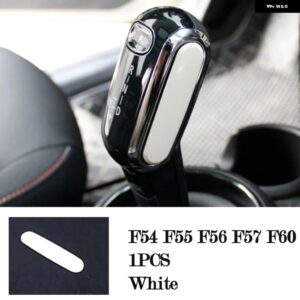 BMW カーギアスティックヘッド 装飾 カバー ミニクーパー S F54 F55 F56 F57 F60 クラブマン インテリア ステッカー - White