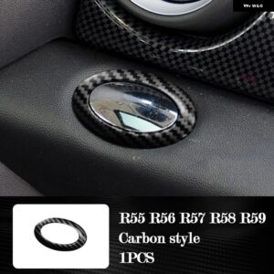 BMW インテリア プラスチック 装飾 カバー カーボンスタイル ステッカー ミニ R55 R56 R57 R58 R59 R60 R61 - Warning Light