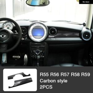 BMW インテリア プラスチック 装飾 カバー カーボンスタイル ステッカー ミニ R55 R56 R57 R58 R59 R60 R61 - Dashboard