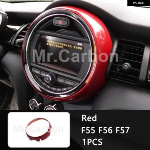 BMW 6.5インチ中央 制御 ディスプレイ 装飾 カバー MINI ONE COOPER S F55 F56 F57車内 - red
