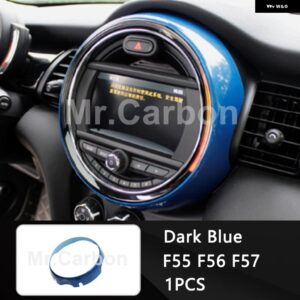 BMW 6.5インチ中央 制御 ディスプレイ 装飾 カバー MINI ONE COOPER S F55 F56 F57車内 - Dark blue