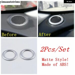 ジャガー ABS / メタル ダッシュボード オーディオ ステレオサウンド スピーカー リング カバー トリム XE / XF 2016 - 20 - Matte Style