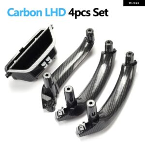 BMW LHD RHD フロント左ドア インナーハンドル プルトリムドア インテリア パネルハンドル 51417250307 X3 X4 F25 F26 2010-2016 - LHD Carbonfiber Set