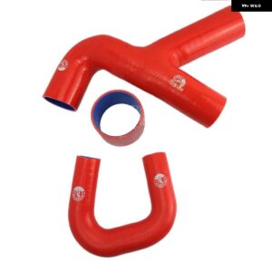 スバル シリコンインタークーラー Y パイプホース インプレッサ GC8 EJ20 STI WRX 英国 MK5-6 3個 - K8-119 K8-120 RED