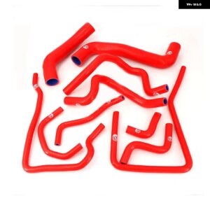 スバル シリコンラジエータークーラントホース キット インプレッサ VER10 GRB GRF STI WRX 10PCS - K8-95 RED