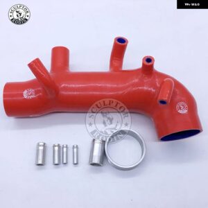 スバル シリコン ターボ インレット インテーク インダクション パイプ ホース インプレッサ VER10 GRB GRF STI WRX - MK10 red