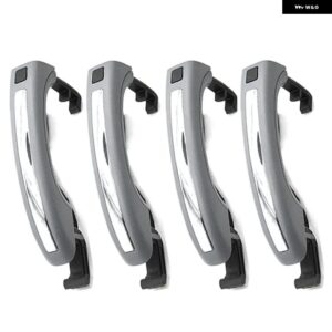 アウディ 4個 スマートセンサーエクステリアドアハンドル Q7 2007-2015 4L0837205A 4L0837205B - 4 PCS Gray New