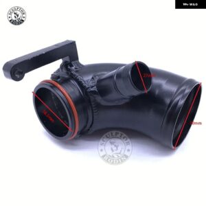 アウディ シリコンターボインレットエルボチューブパフォーマンスインテークホース パイプ VW ゴルフ MK7 GTI R V8 MK3 A3 S3 TT MK3 2.0T 2014+ - Black 58.5mm