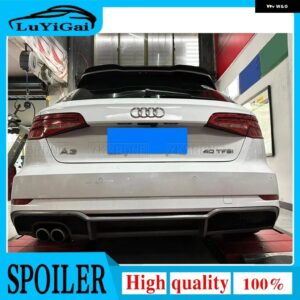 アウディ カースタイリング スポイラー ウイングリップ A3 S3 ハッチバック 2014 - 2020 ABS プラスチックリア トランク ルーフリップ スポイラー - Unpainted Primer