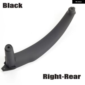BMW LHD RHD 車内フロントリア助手席ドア左右プルハンドルカバー 内側トリム X5 X6 E70 E71 E72 2007-2013 - Black-Right-Rear