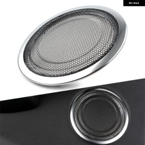 BMW 1個 スピーカーカバー 装飾 トリム 汎用 F30 F35 3 4 シリーズ全年式ブルー/レッド/ブラック/ - Silver