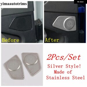アウディ ダッシュボード エア AC / ドア スピーカー / ハンドル ボウル / ウィンドウ リフト カバー トリム ステンレス インテリア Q3 F3 2019 - 2024 - Model G