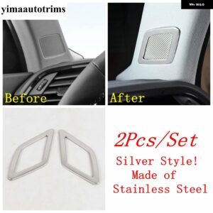 アウディ ダッシュボード エア AC / ドア スピーカー / ハンドル ボウル / ウィンドウ リフト カバー トリム ステンレス インテリア Q3 F3 2019 - 2024 - Model A