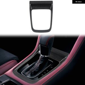 スバル WRX/WRX STI 2015-2021 カーボンスタイル インテリア 自動ギアシフトパネルボタンカバー トリム 1個 - Style A