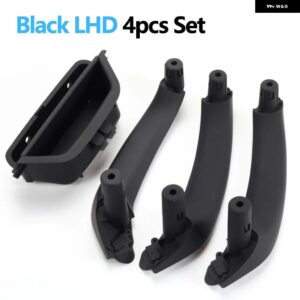 BMW LHD RHD 車左フロント インテリア ドアハンドルパネルハンドルプルトリムカバー X3 X4 F25 F26 2010-2016 オート - LHD 4PCS SET Black