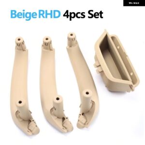 BMW LHD RHD 車左フロント インテリア ドアハンドルパネルハンドルプルトリムカバー X3 X4 F25 F26 2010-2016 オート - RHD 4PCS SET Beige