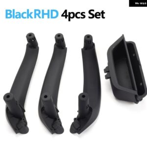 BMW LHD RHD 車左フロント インテリア ドアハンドルパネルハンドルプルトリムカバー X3 X4 F25 F26 2010-2016 オート - RHD 4PCS SET Black