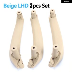 BMW LHD RHD 車左フロント インテリア ドアハンドルパネルハンドルプルトリムカバー X3 X4 F25 F26 2010-2016 オート - LHD 3PCS SET Beige